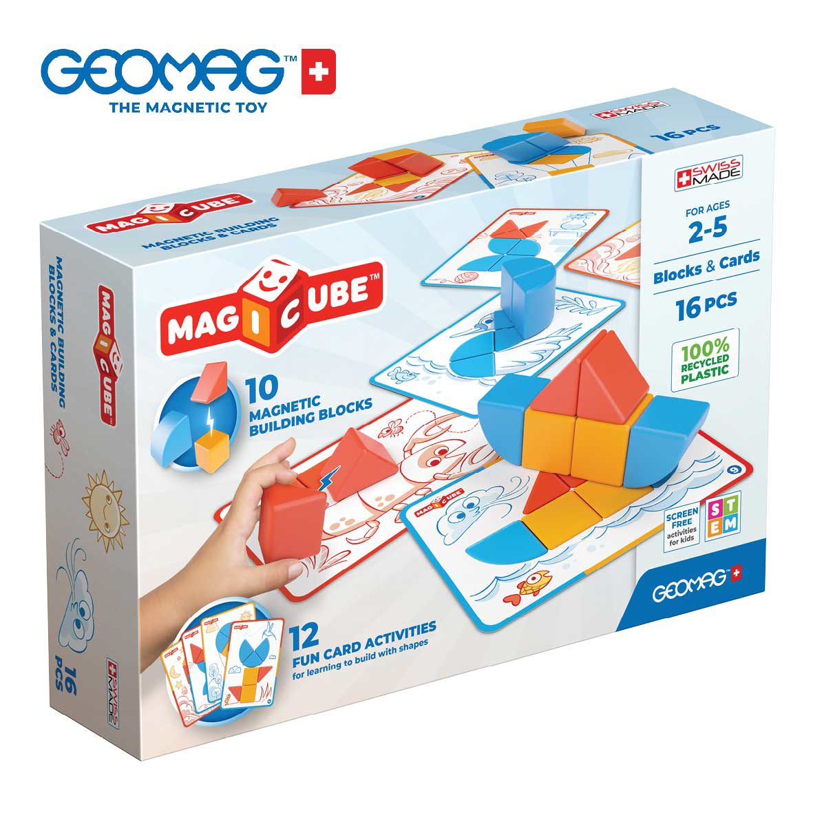 КОЦКИ MAGICUBE BLOCKS & CARDS 16 GEOMAG