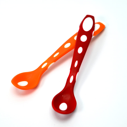 СЕТ ЛАЖИЧКИ СИЛИКОНСКИ ЦРВЕНА И ПОРТОКАЛОВА KIKKA BOO