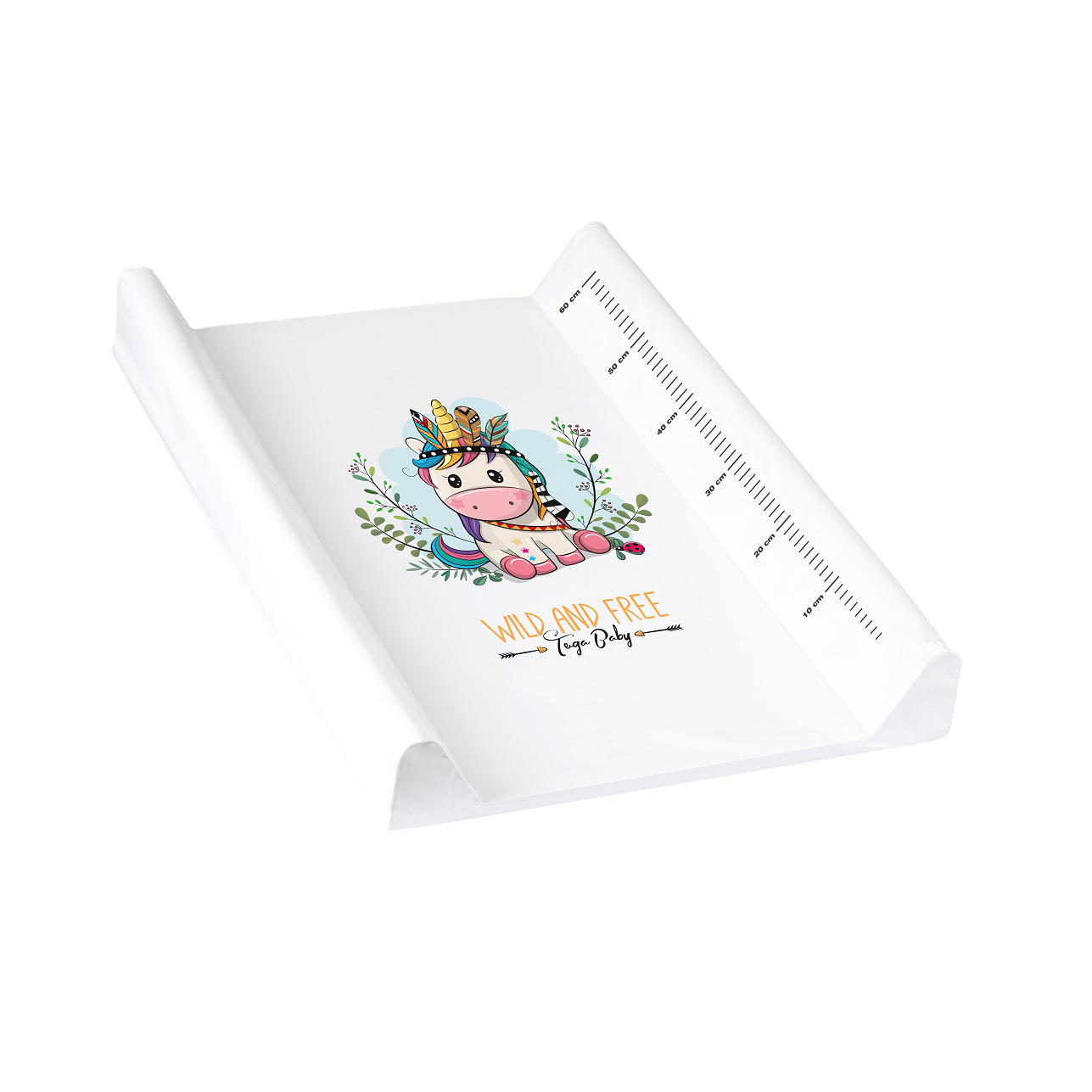 ПОДЛОГА ЗА ПРЕПОВИВАЊЕ 50CM X 70CM W&F WHITE UNICORN TEGA BABY