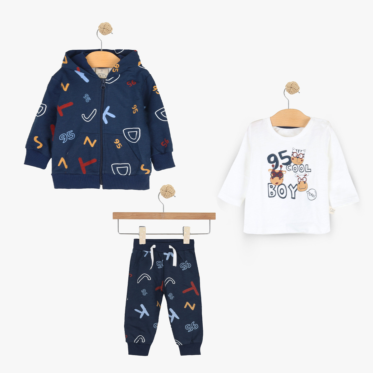 ТРЕНЕРКИ СЕТ 3 ПАР. М.11006666 JUST KIDDIN